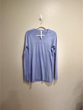 Lululemon Long Sleeve Swiftly Tech - Light Blue, Size 12